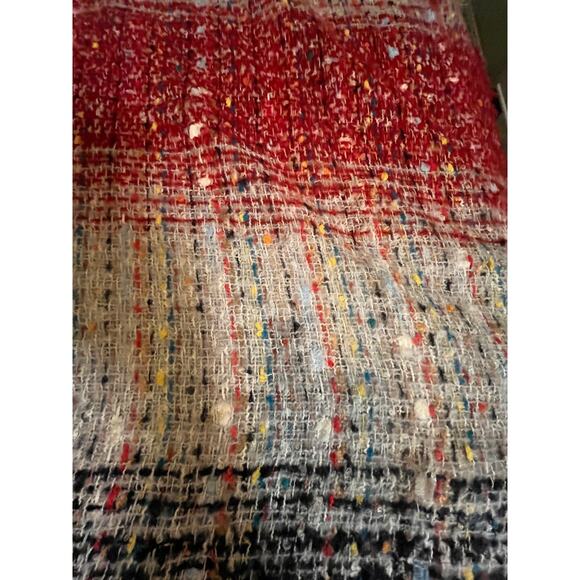 On Blue Multicolor Bouclé Poncho Wrap – NWT – One Size - Picture 4 of 5